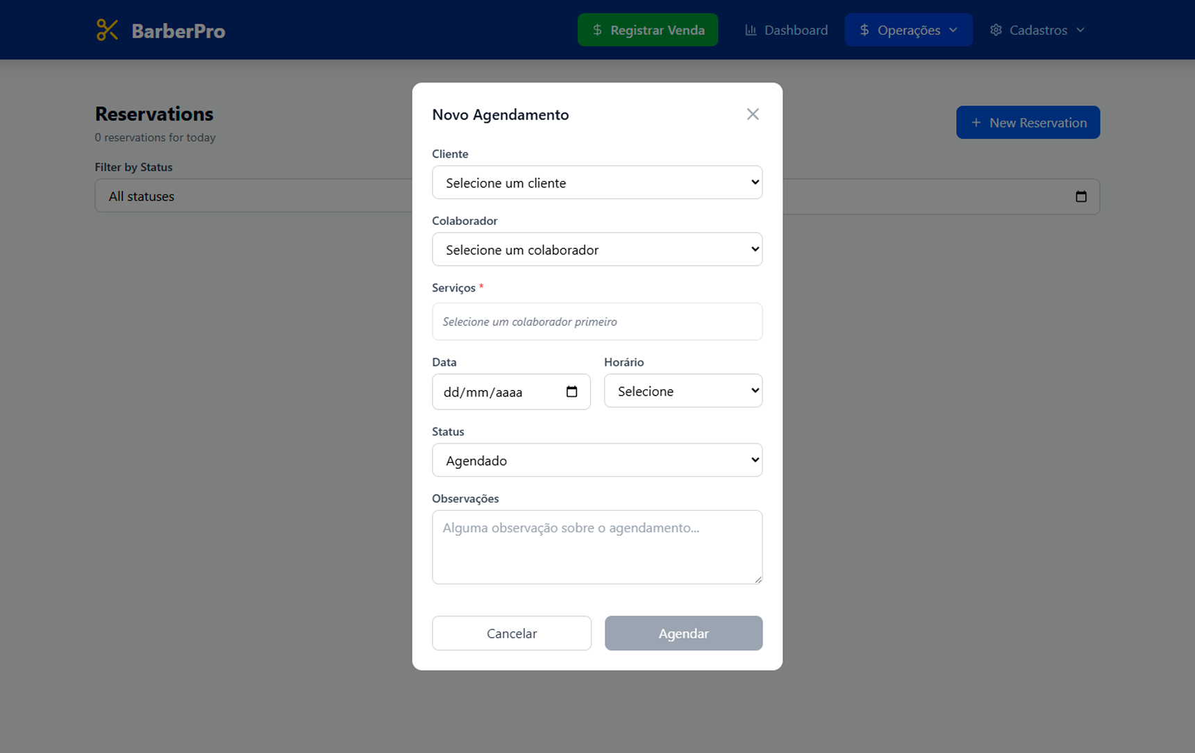 Agendamento Inteligente